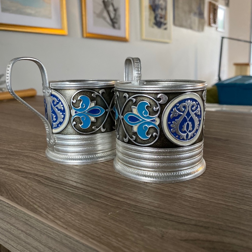 Authentic Soviet Russia Vintage Podstakannik